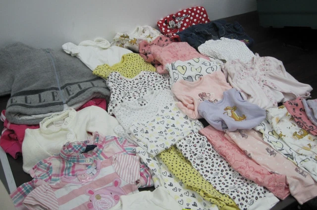 Baby Girl Clothing Bundle Size 3-6 Months Job Lot Pink White Disney