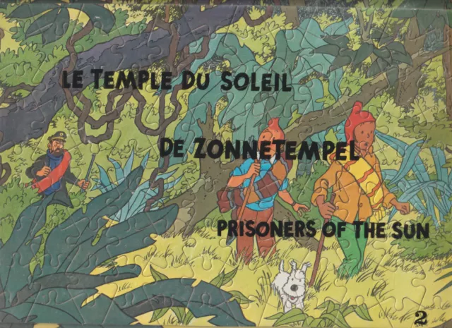 Puzzle TINTIN, extrait du Temple du soleil version années 70 - COMPLET