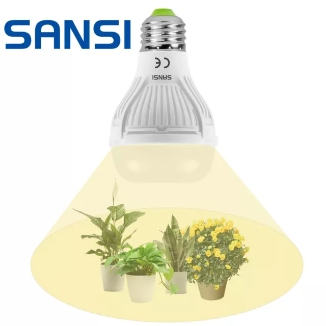 SANSI 10W/15W/24W/36W LED Lampadina per Piante a Spettro Completo  Luce Diurna 2