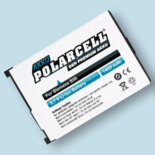 PolarCell Akku für Siemens C35 C35i M35 M35i S35 S35i 1400mAh Batterie Accu Acku