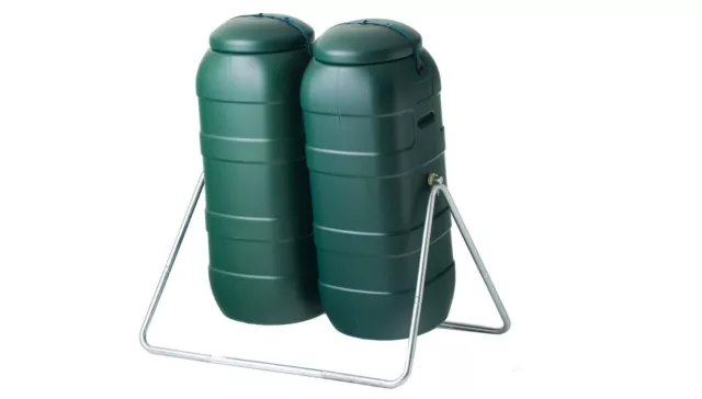 Maze Outdoor Compost Tumbler Bins (Twin)