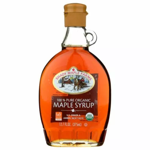 Shady Maple Farm Sciroppo Rich Gusto Biologico 376ml (Custodia Di 12) Acero Fa