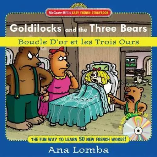 Easy French Storybook:  Goldilocks and the Three Bears(Book + Audio CD):  - GOOD