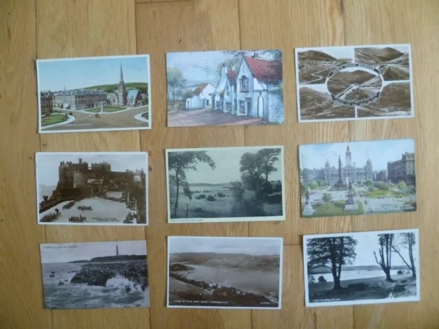 BULK LOT 39 x VINTAGE SCOTLAND POSTCARDS ALL PHOTOS & LISTED ABERDEEN LOCH GAIR 3