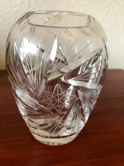 Vase aus Kristallglas Schleuderstern Bleikristall Kristall Glasvase