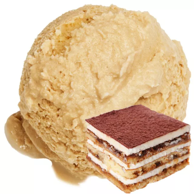 Tiramisu Geschmack Eispulver Softeispulver 1:3 - 1 kg - Softeis Party Stieleis