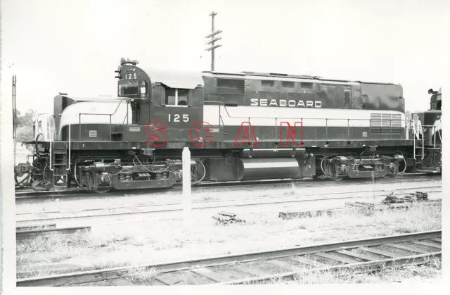 3G258 Rp 1965 Seaboard Air Line Coast Line ? Railroad Loco #125 Raleigh Nc