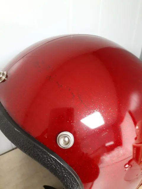 (4) Vintage ALL SPORT BUCO Motorcycle Helmets Full Face w/Shield Visor Open Face 3