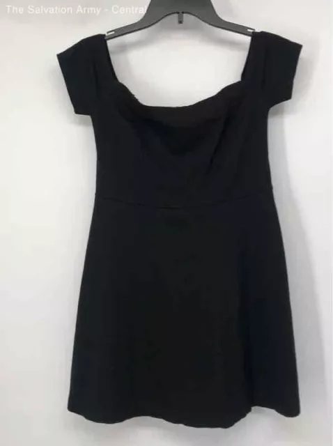 Free People Womens Black Off The Shoulder Party/Cocktail Short A-Line Dress M