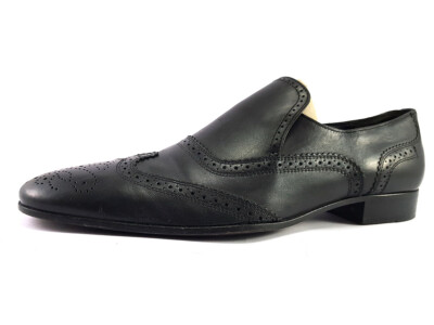 BALLY Hommes Cuir Noir À Lacets Chaussures Taille UK 7.5 EU 41.5 très bon état 