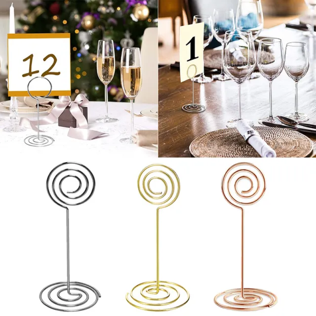 10/20Pcs Place Card Table Number Holder Stand For Party Wedding Name Note Clips