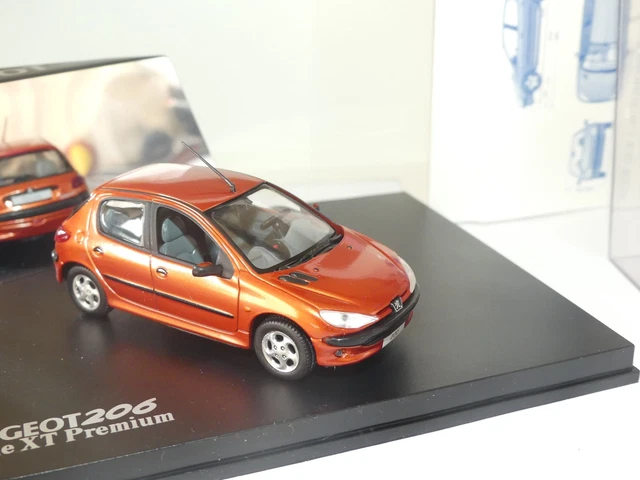 PEUGEOT 206 XT PREMIUM 1998 Orange NOREV 1:43