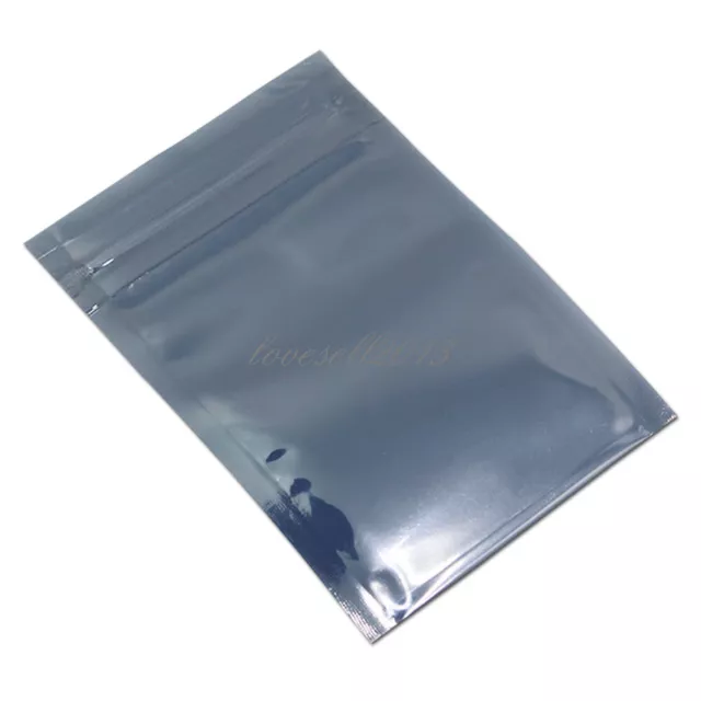 50PCS 50x90mm Anti-Static Shielding ZIP LOCK Bags USABLE SIZE 40x70mm NEW