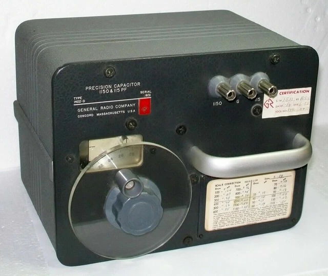 GENRAD GENERAL RADIO 1422D Precision Capacitor 1150 & 115 PF quadtech IET Labs