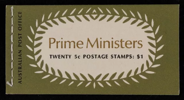 AUSTRALIA 1969 Prime Ministers $1.00 booklet N69/3. MNH **. SG SB45. Pfr B132Ag