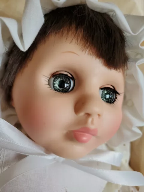 Marjorie Spangler Porcelain Baby Doll Lisa 1979 with Box Tag Baby Girl 3