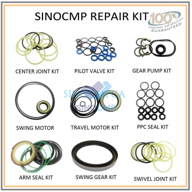 Arm Boom Bucket Seal Kit For Kobelco SK200-5 SK200LC-5 Excavator Service Kit