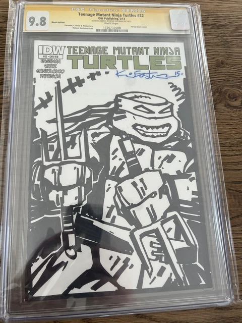 teenage mutant ninja turtles 22 IDW CGC9.8 SS Eastman Sketch
