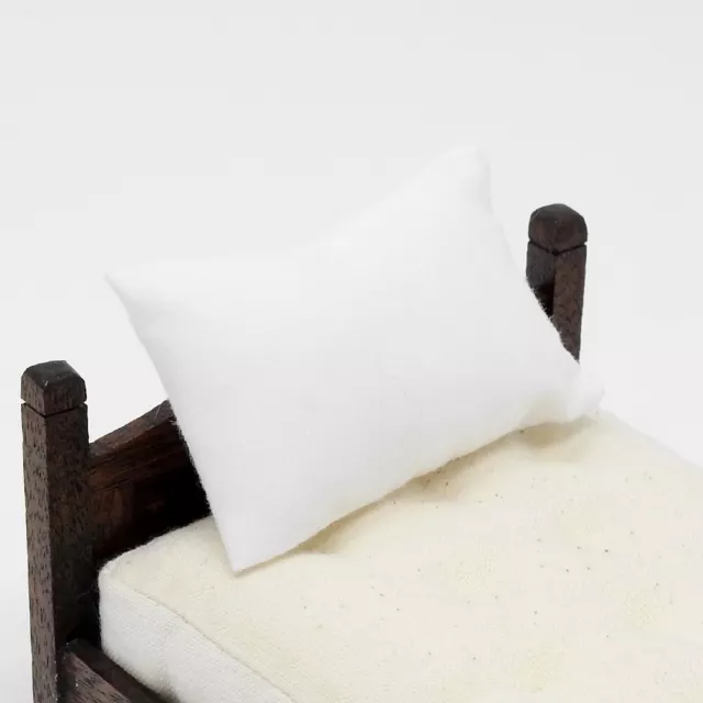 Dolls House Miniature 1/12th Scale White Pillow