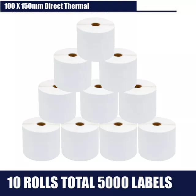 10 X Rolls Direct Thermal 4x6 Shipping Label 100 X 150mm Fastway EParcel Startra