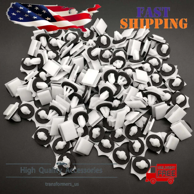 100 Nylon Panel Moulding Clips for Gm Chevy Avalanche 2002 On Cladding