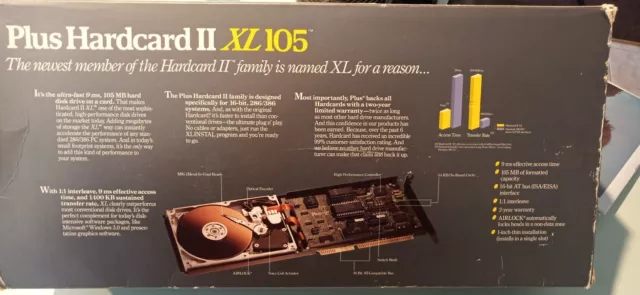 Hardcard II XL105 by PLUS, division of Quantum -suit most PCI & 286/386 computer
