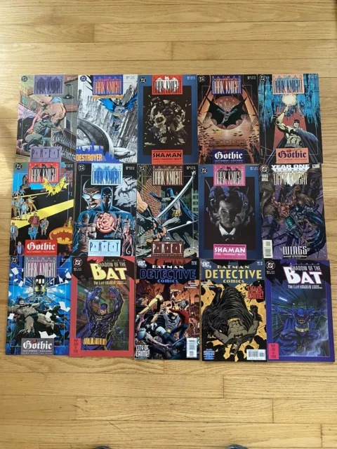 Lot Of 15 Batman Comic Books Detective Shadow Bat Legends Of The Dark Knight