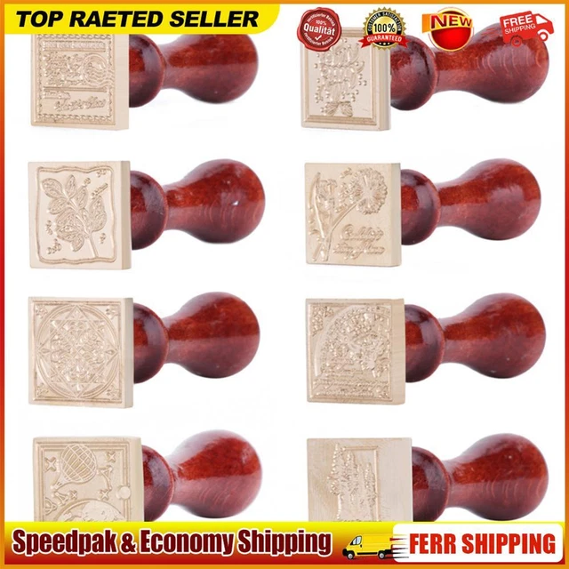 Retro DIY Seal Stamp Scrapbooking Album Envelope Decor Square Sealing Wax Stamp