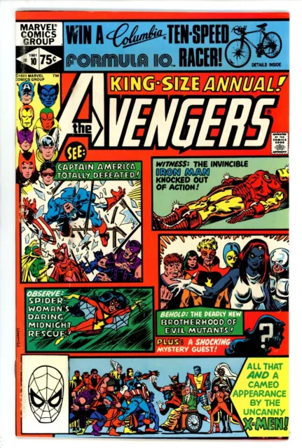 The Avengers Annual Vol 1 10 VF- (7.5) Marvel (1981) 1st Appearance Rog