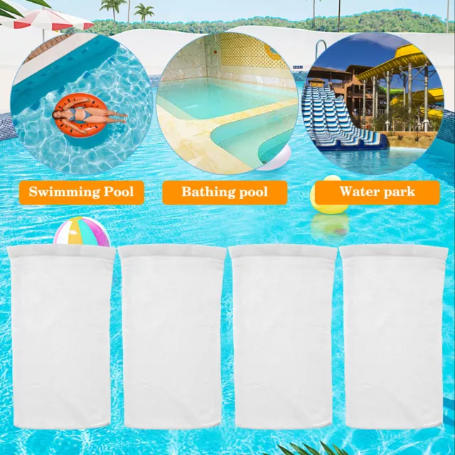 Swimming Pool Skimmer Basket Filter Bag Pool Maintenance(20 Pack White) FR 3