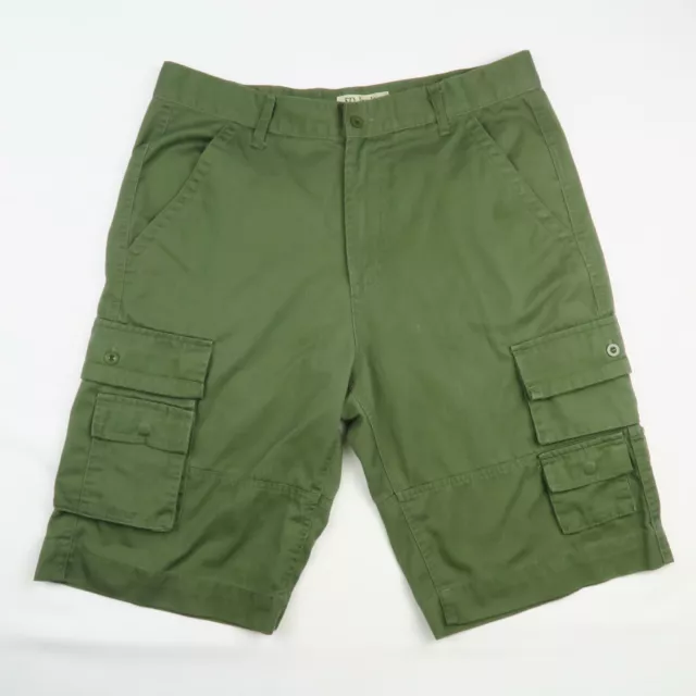 ED Jordan Mens Khaki Green Cargo Utility Shorts Sz 38x11 Hiking Pockets