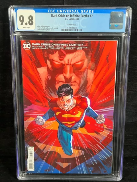 Dark Crisis on Infinite Earths #7 CGC 9.8 2022 DC ,Dawn of DCU / CLAY MANN Cover