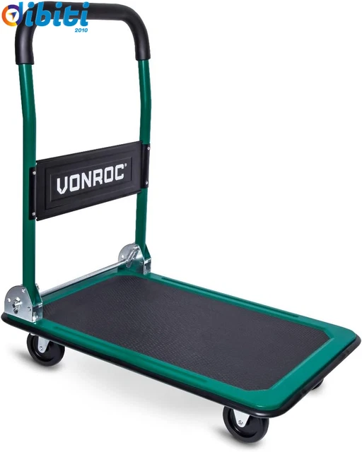 Carrello Portapacchi Pieghevole Con Ruote - Portata 200kg, Pianale Extra Large - Foto 3