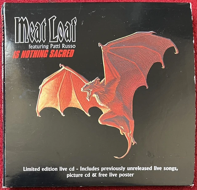 MEAT LOAF IS nothing sacred rare limited Edition Live CD & Mini poster