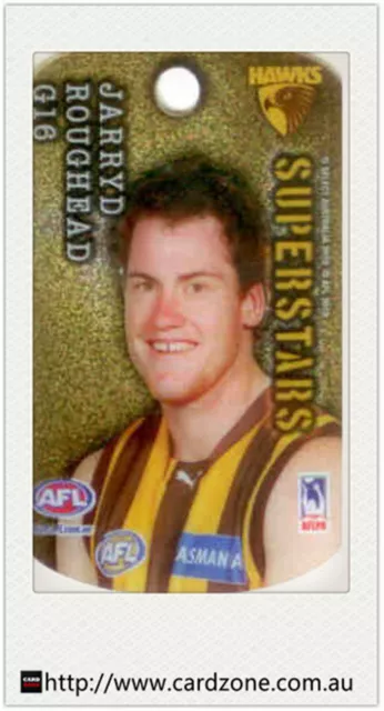 2010 Select AFL Stars Collectable Tags Gold Tag G16 Jarryd Roughead (Hawthorn)**