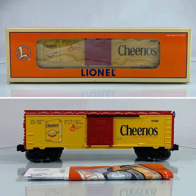 LIONEL • O GAUGE • 1998 Cheerios Boxcar  6-26216 • NEW OLD STOCK