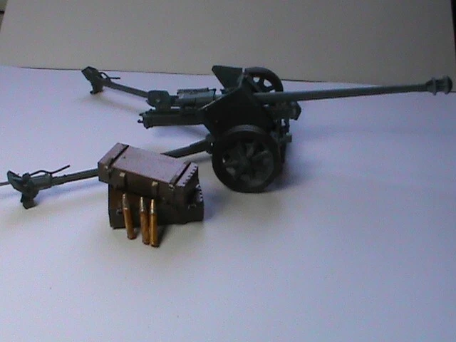Playmobil Custom – Canon Pak 40 Front De L'Est + Dotation Wehrmacht Ref-005 (Occasion)