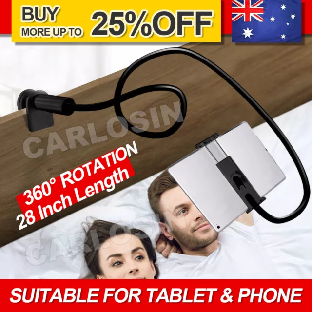 360 Rotating Tablet Stand Holder Lazy Bed Desk Mount For iPad iPhone Air Samsung