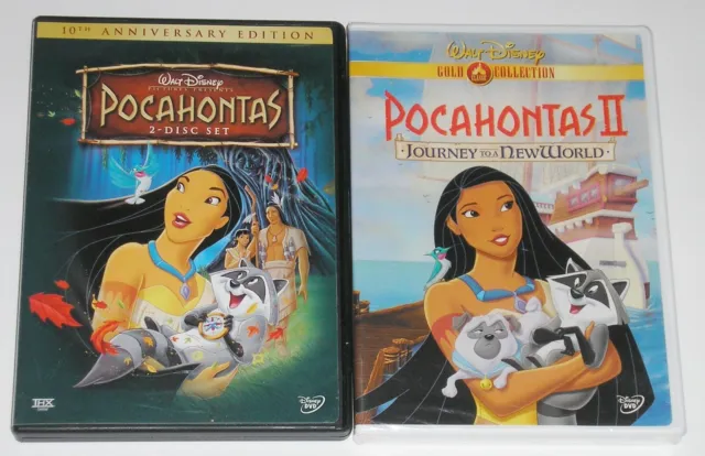 Disney DVD Lot - Pocahontas & Pocahontas II (1 Used, 1 New)