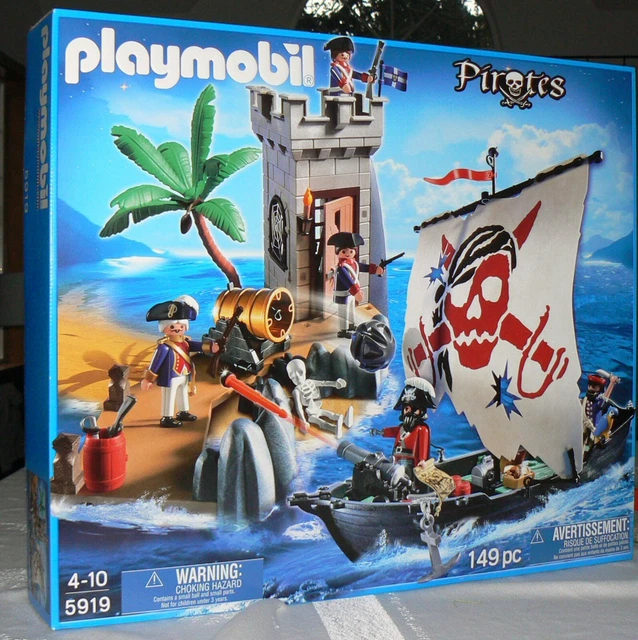Playmobil 5733 Bateau Pirates Version Usa Rare Misb Neu