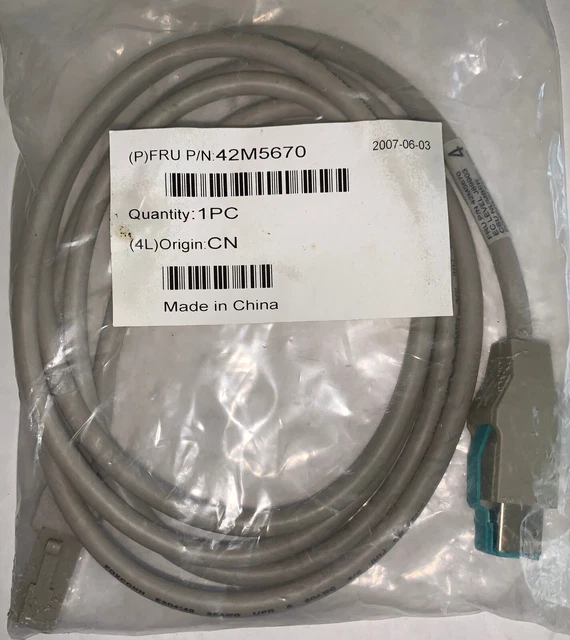 IBM / TOSHIBA 6ft POS 12V USB #4 DISPLAY CABLE PN: 40N7396/42M5670/07K5153