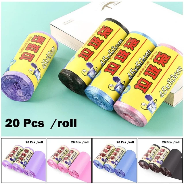 Accessoires Garbage Sac Pochette 1Roll/20pc Jetables Mini Petit Plastique