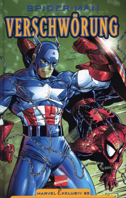 MARVEL EXKLUSIV HC #23 deutsch SPIDER-MAN:VERSCHWÖRUNG lim.Hardcover CAP AMERICA