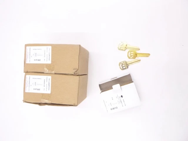 400 Pack MinuteKey Blanks KW10 Key Brass W/Hole KKWJMB00001BRAS