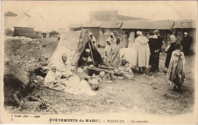 CPA AK Mazagan - Le Marche - Events of Morocco MOROC (1083097)