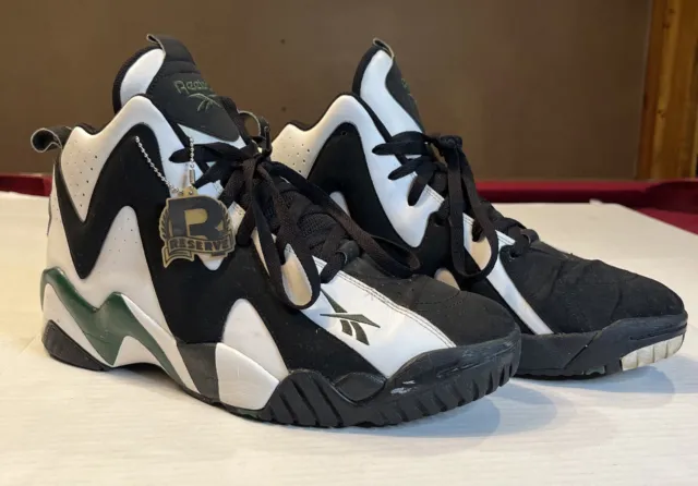 Reebok Kamikaze Green/Black/White Seattle Supersonics Sneakers Mens 13