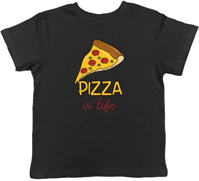 Pizza Is Life T-shirt bambini ragazzi ragazze