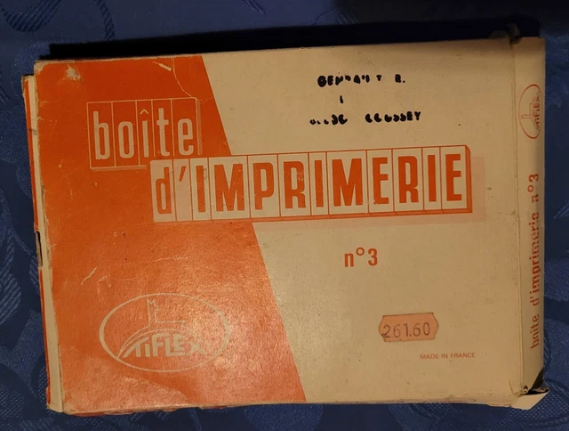Ancien Coffret Imprimerie Imagex Tiflex – Matériel Typographie Vintage