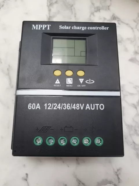 12/24/48V 20-60A MPPT Solar Charge Controller Panel Battery Regulator Dual UK`