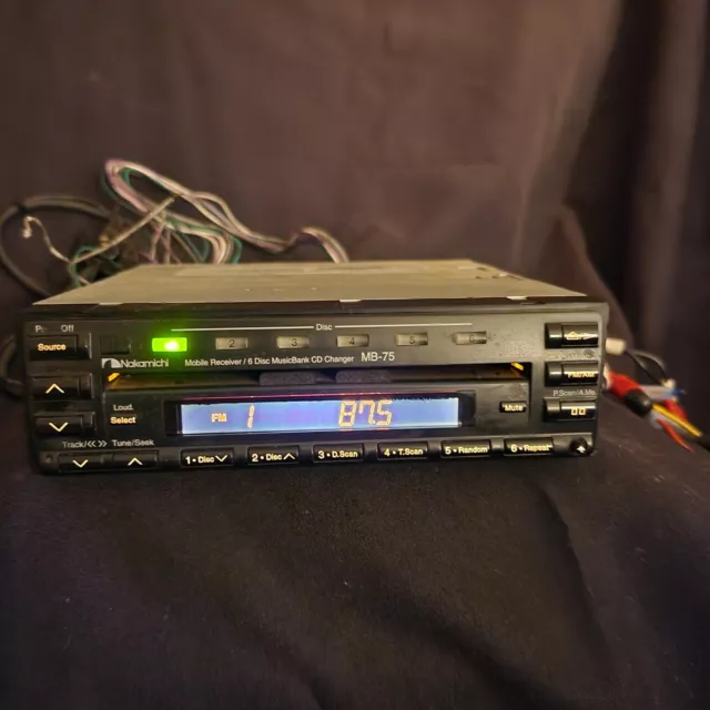 Nakamichi MB-75 CD Player Car Stereo Receiver Deck Rare Needs Repair
